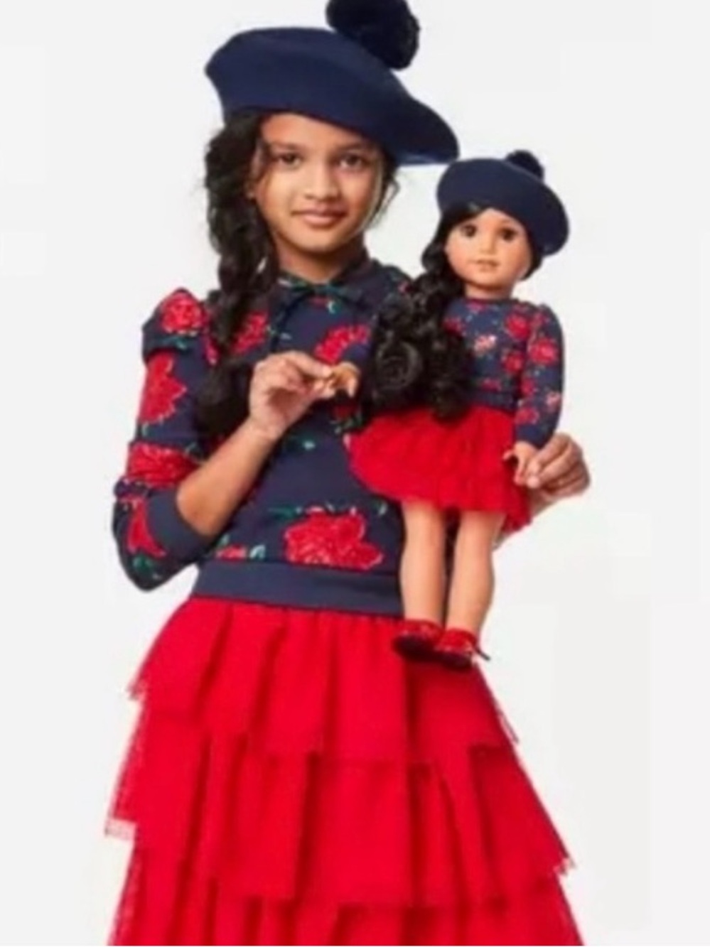 NWT American Girl x Janie and Jack Doll Clothing “Wrapped in Roses Party”Top